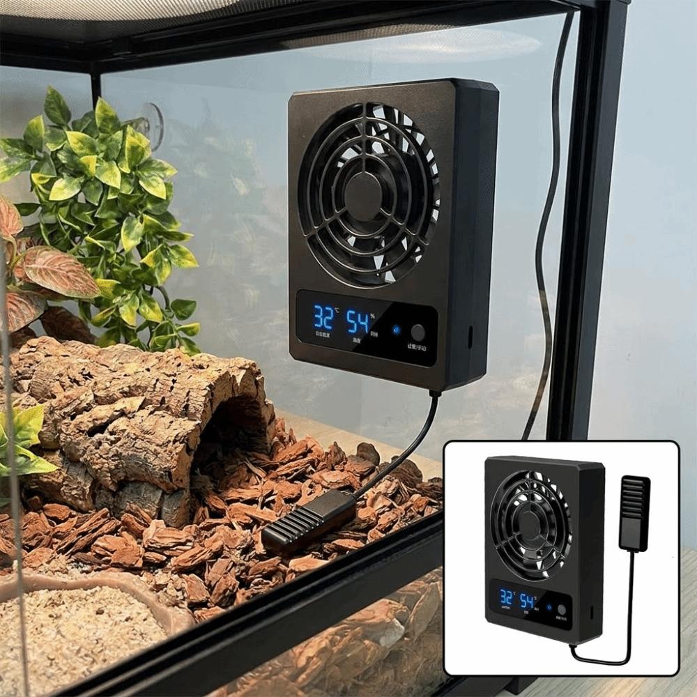 Powerful Airflow Digital Display Cooling Fan Intelligent Ventilation Fan  Heat Dissipation