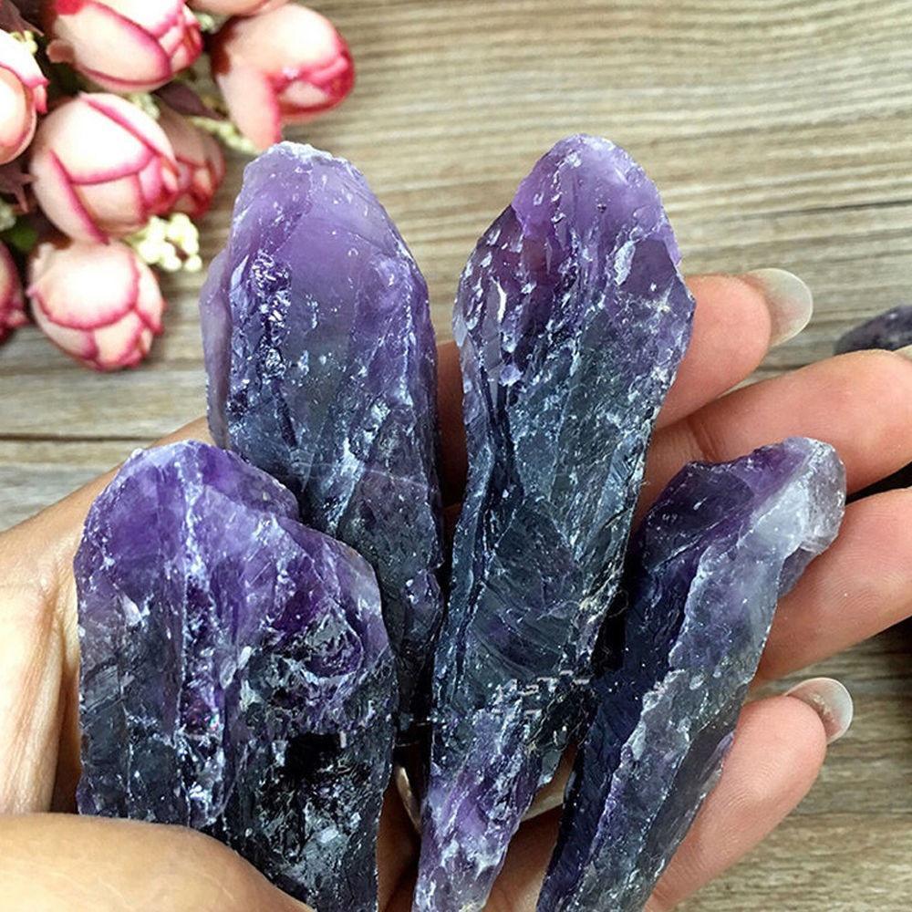 50g Natural Purple Amethyst Point Quartz Crystal Rock Stone Mineral