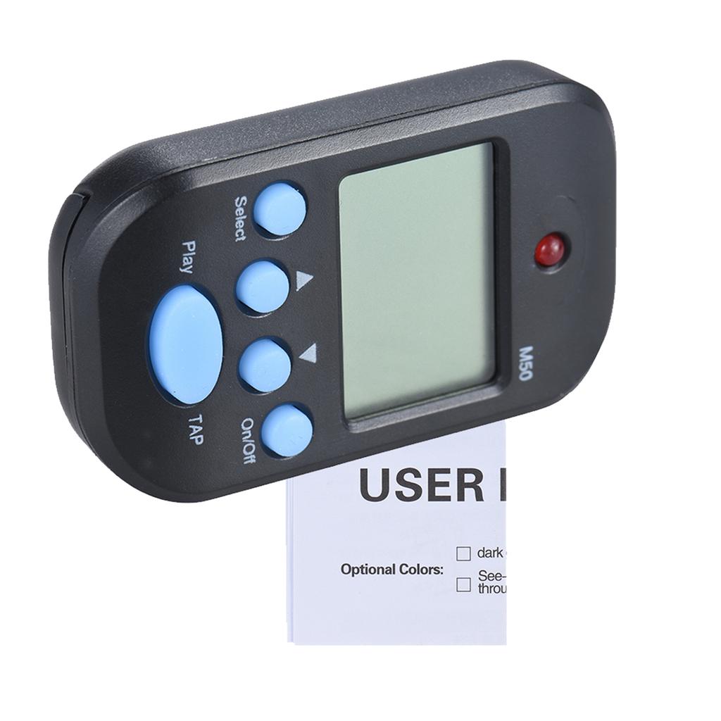 Professional Clip on Digital Beat Tempo Metronome LCD Screen Lightweight & Mini for Violin Guitar Bass Musical