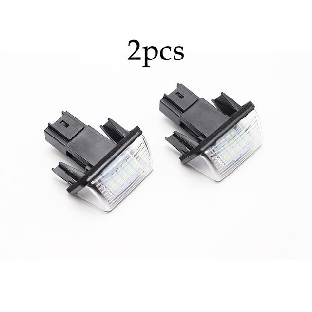 Canbus White LED Car License Plate Lights for Peugeot 206 207 307 308 407 5008 Partner Citroen C3 C4 C5 Berlingo Xsara Picasso