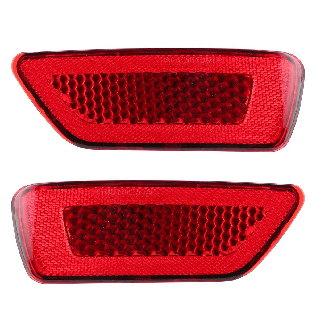 2Pc Car Rear Bumper Tail Parking Brake Light Warming Signal Reflector Lamp Cover No Bulb for Dodge Journey AVP/Crew/Crossroad/GT