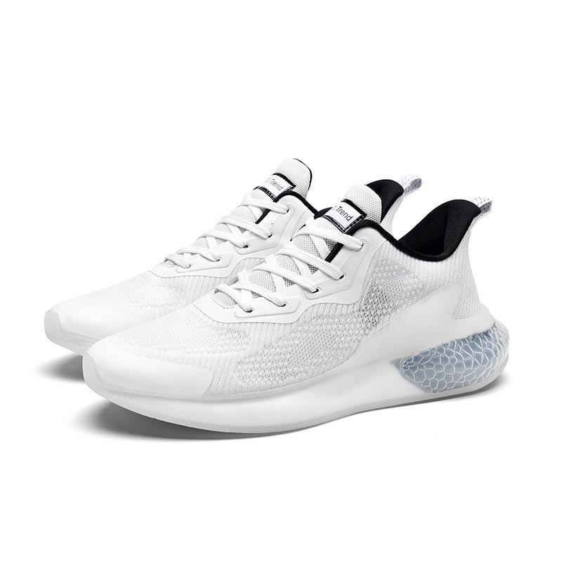 

Breathable mesh casual shoes lightweight shock absorption white sneakers running tide shoes 39