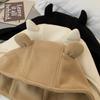 Adorable Winter Cotton Devil Ear Hat For Women Cute And Warm Plush Design