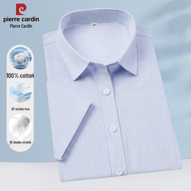 Pierre Cardin Men s Wrinkle-Free Short Sleeve Business Shirt 39