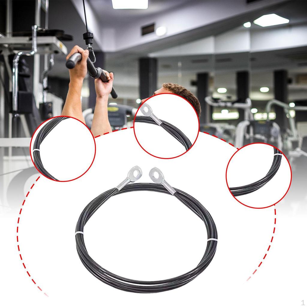 Fitness Pulley Cable 6 Mm Heavy Duty Attachment Practical Wrists Arms Forearms Training Accessory