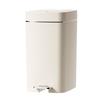 Silent Slow-Closing Trash Can with Foot Pedal Lid for Kitchen & Bathroom
