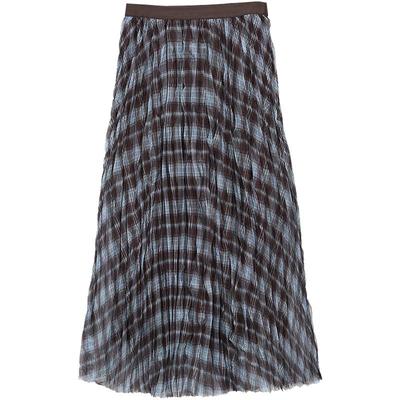 Betu Women's 2026 Spring Plaid A-line Skirt