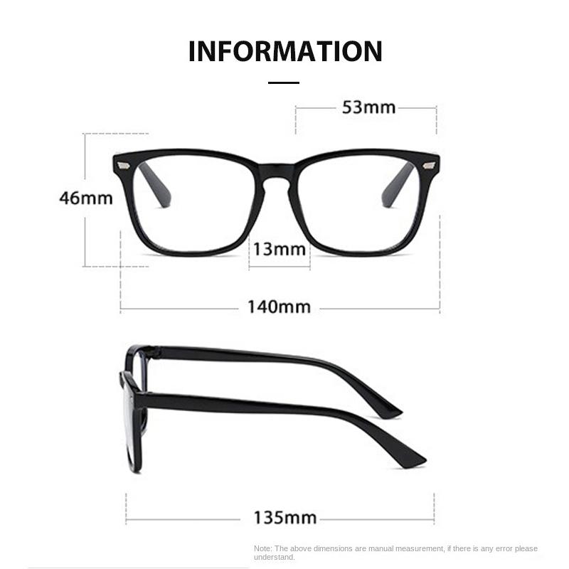 New Trending Blue Light Blocking Glasses for Men Women Gaming PC Matte Black Anti Ray Eyewear Transparent Fashion