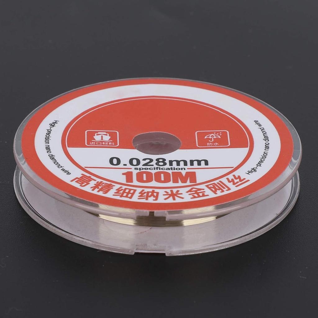 100m Diamond Wire Cutting Line 0.028mm LCD Screen Separation Wire LCD Screen Cutting Wire Mobile Phone Repair Tool for Screen Repair