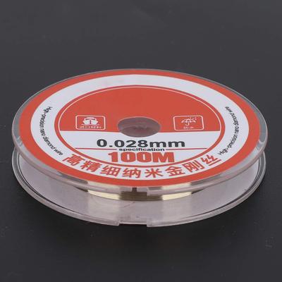 100m Diamantdraht-Schneidleine 0,028mm LCD-Bildschirm Trenndraht LCD-Bildschirm Schneidedraht Mobiltelefon Reparaturwerkzeug für Bildschirmreparatur