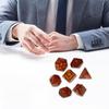 7Pcs Desktop Entertainment Acrylic Different Number of Face Dices Educational Digital Number Dices Various Shape Dices