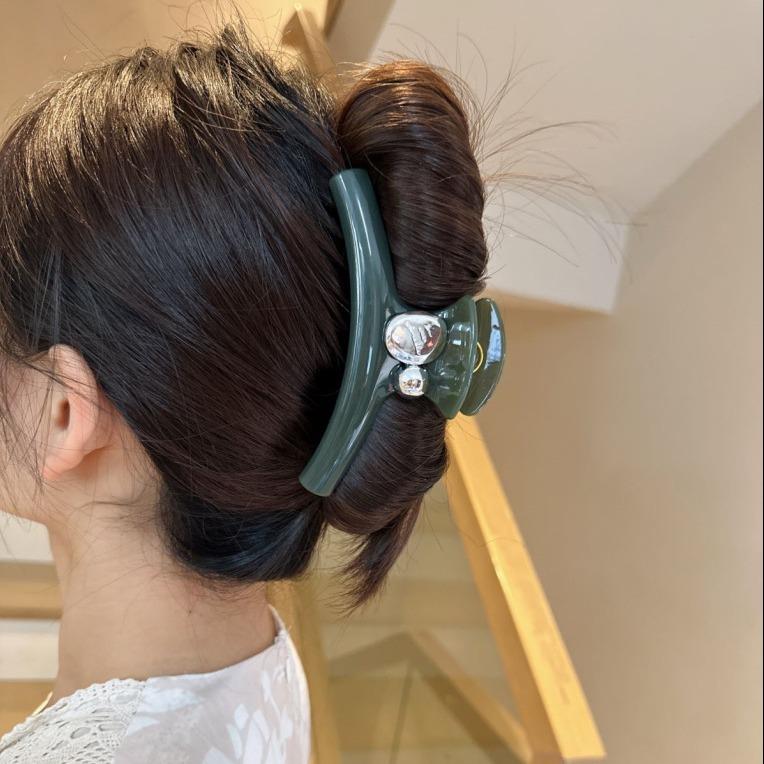 Hair Accessories Women's Large Grab Clip Fashion Temperament Simple Hair Grab Shark Clip Acrylic Disc Hairpin Hairpin Headgear