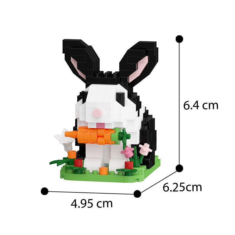 Non-Toxic 12 Styles Gifts Box Cute Zoo Series Building Blocks Kit Kids Toys Diy Micro Blocks Educational Toys Birthday Gifts