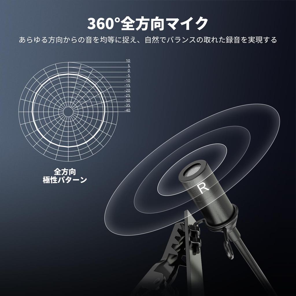 NEEWER LM3 2m Dual Microphone, Lavalier Lapel Microphone, Clip-on Omnidirectional Wired Microphone with 3.5mm TRS 4m Extension Cable, Noise-Reducing