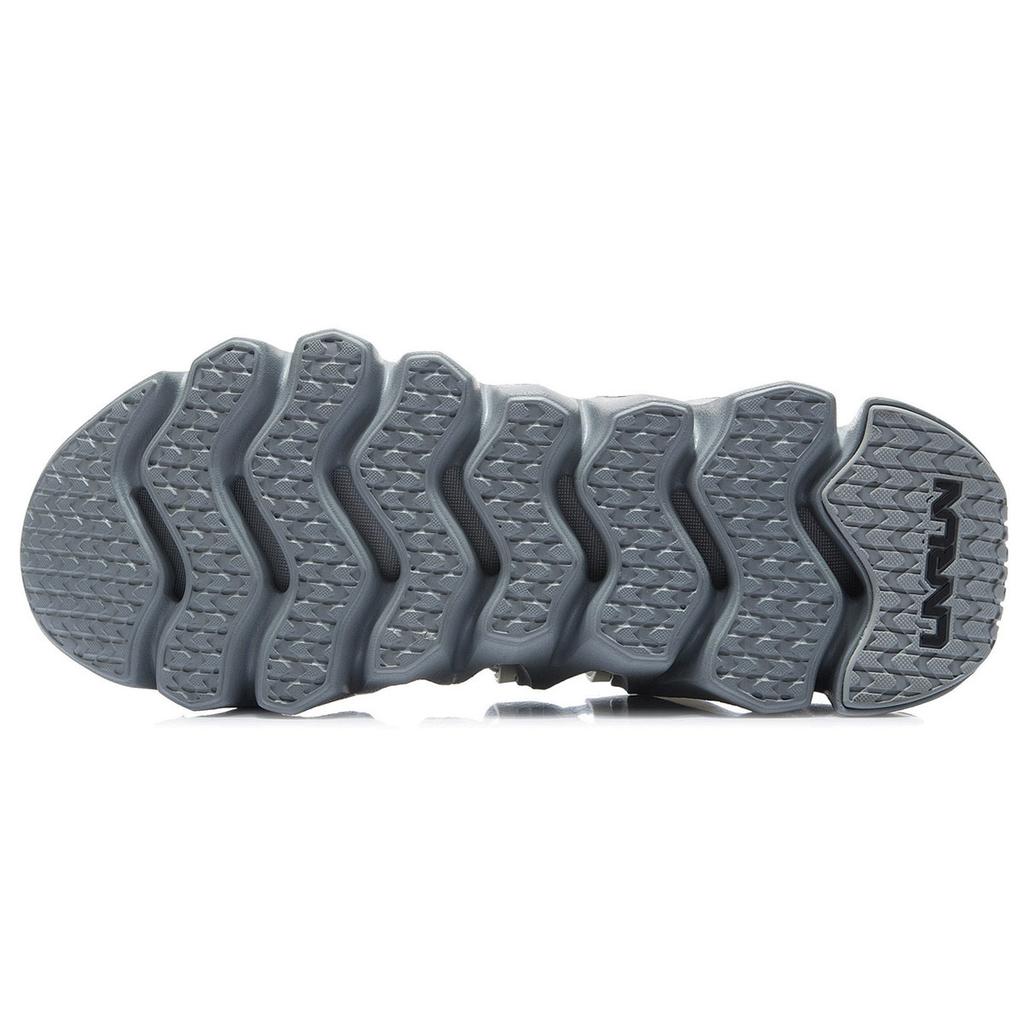 New LiNing Phantom Stinger Wear Resistant Slip Resistant Cushioning Breathable Low Top Running Shoes Men's Gray ARKR007-4