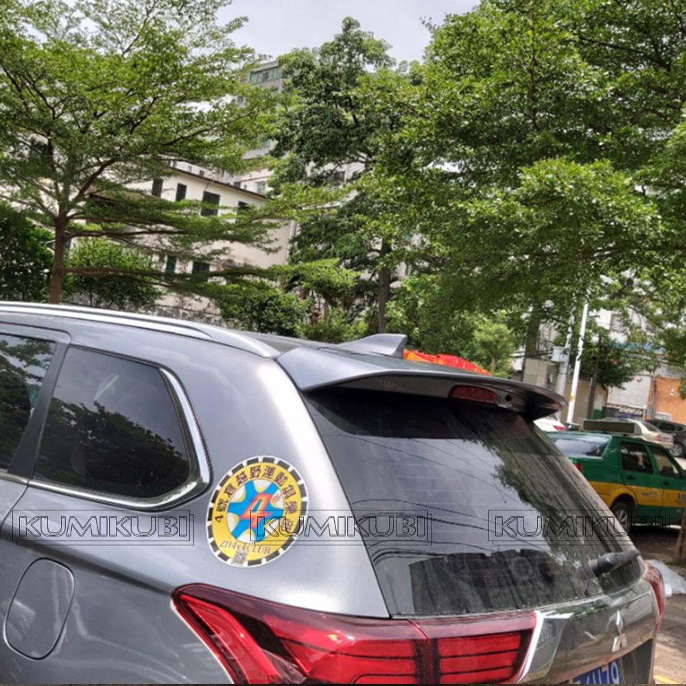 For Mitsubishi Outlander 2013 To 2018 Roof Spoiler High Quality ABS Spoiler Primer or Any Color Rear Spoiler for Outlander
