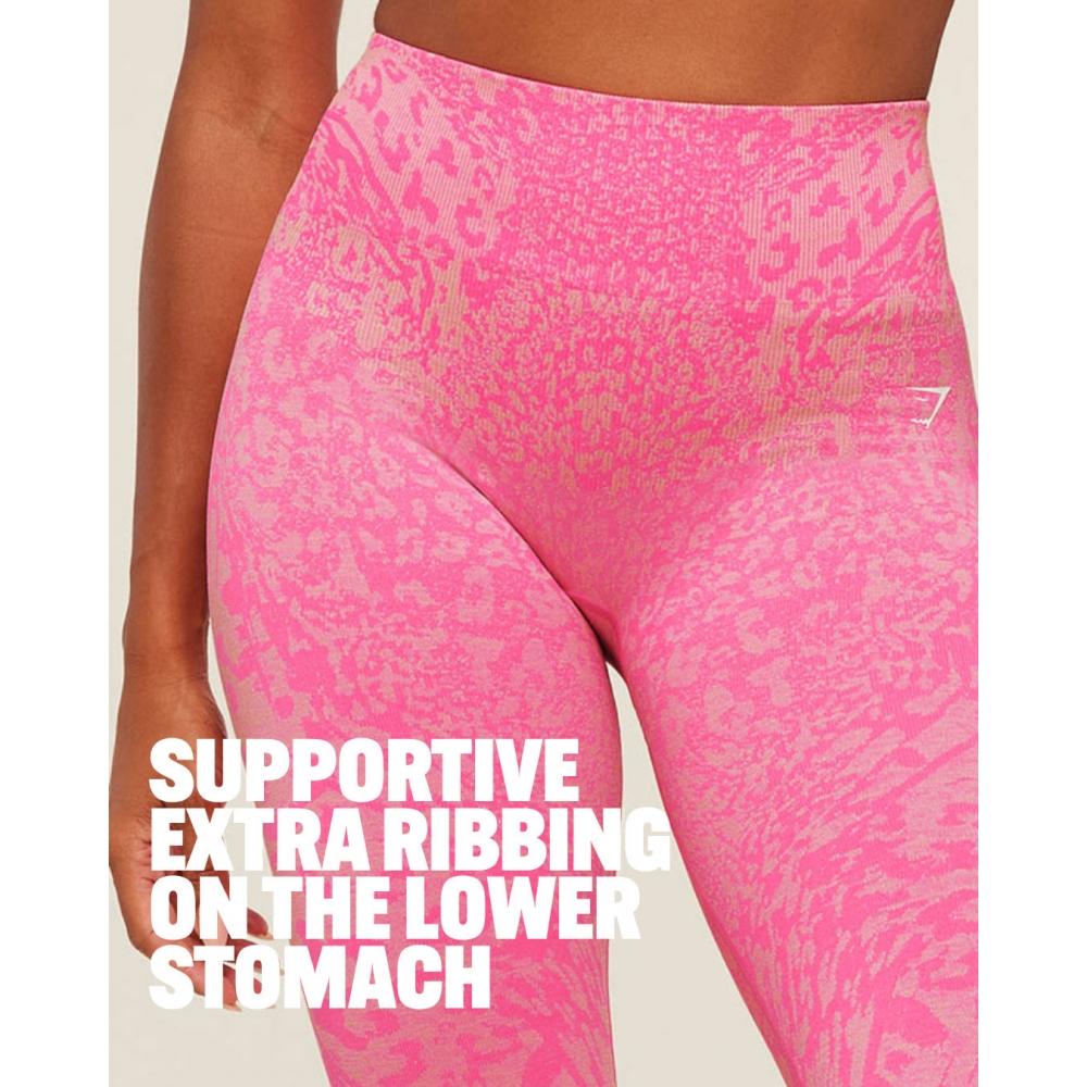 Gymshark Adapt Animal X Whitney Leggings Electric Pink    Sorbet Yellow B6b2k Kdgt