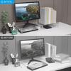Laptop Computer Support Rack Space Saving Monitor Risers Transparent Clear Acrylic Printer Stand for Home and Office