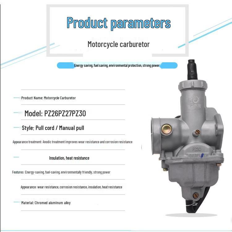 Universal Carburetor for Motorcycles (CG125-250) & Three-Wheeled Vehicles (PZ26-30)