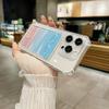 Card Holder Bag Transparent Case For iPhone 17 16 15 14 Plus 13 12 11 Pro Max Slot Wallet Back Cover For iPhone Shockproof Case