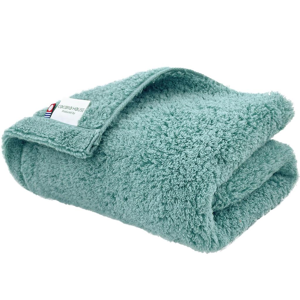 Imabari Towel Chiffon Mini Bath Mint Perfect for Everyday Made in Imabari Towel Brand Towel, Blue, 50x100cm, 100% Cotton, Thick, Absorbent, Use,
