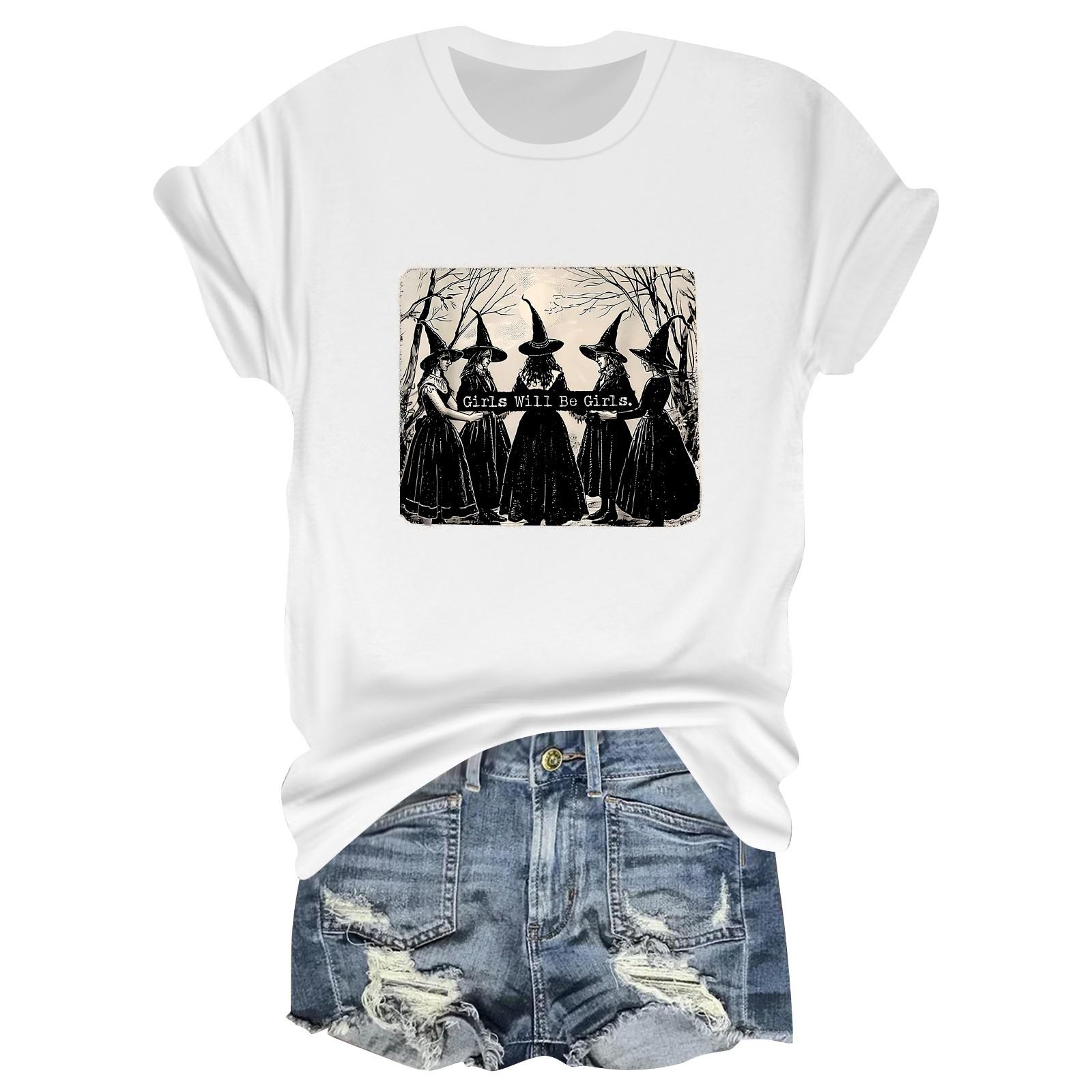 

Женская повседневная футболка с принтом, пуловер с круглым вырезом, топ с короткими рукавами XL