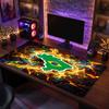 Brazil Football Crest Mouse Pad, Extended Non Slip Rubber Desk Mat for Gaming Office Laptop Fan Gift