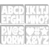 40 Sheets Large Letter Stickers 360 Pcs Bulletin Board Letters 4 Inch Alphabet Stickers Self Adhesive Vinyl Waterproof Sticker Letter for Poster