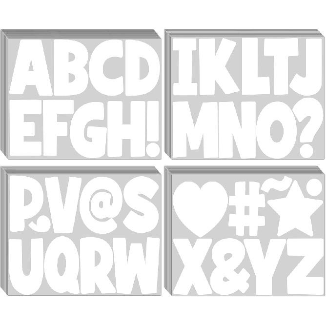 40 Sheets Large Letter Stickers 360 Pcs Bulletin Board Letters 4 Inch Alphabet Stickers Self Adhesive Vinyl Waterproof Sticker Letter for Poster