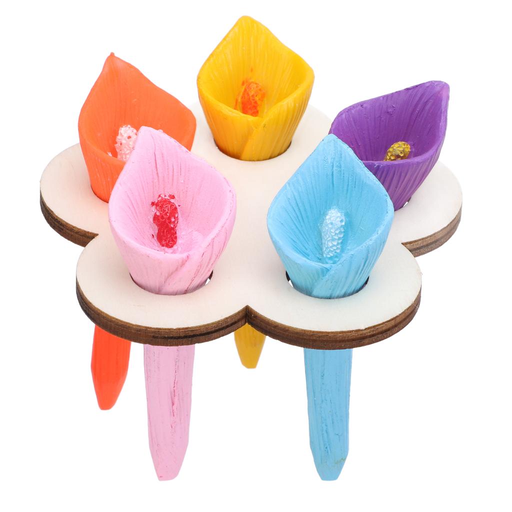 Drinking Cup for Bees Resin Colorful Bee Cups for Garden Thirsty Pollinators 5 Colors Cups with