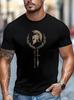 Zomer 2026 Unisex Spartan Spirit Print T-shirt met Spartan Warrior Print Normaal Casual Shirt Geschikt voor Sportschool Casual