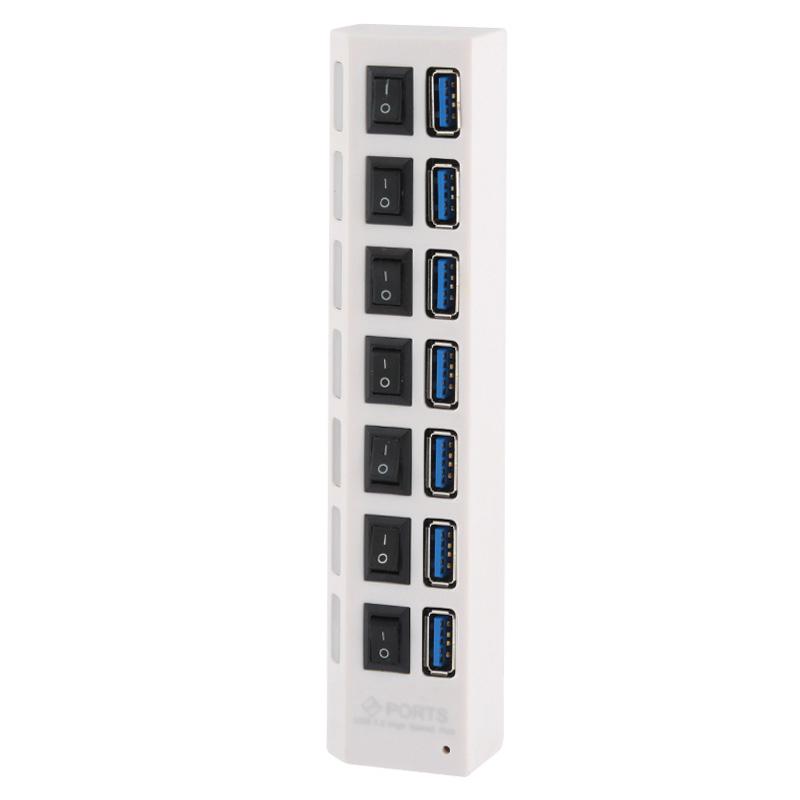 Plug and Play Computer & Networking 7 Ports USB 3.0 HUB White Color : Black Support 1TB Super Speed 5Gbps Plug and Play Computer & Networking 7 Ports USB 3.0 HUB White Color : Black Support 1TB Super Speed 5Gbps