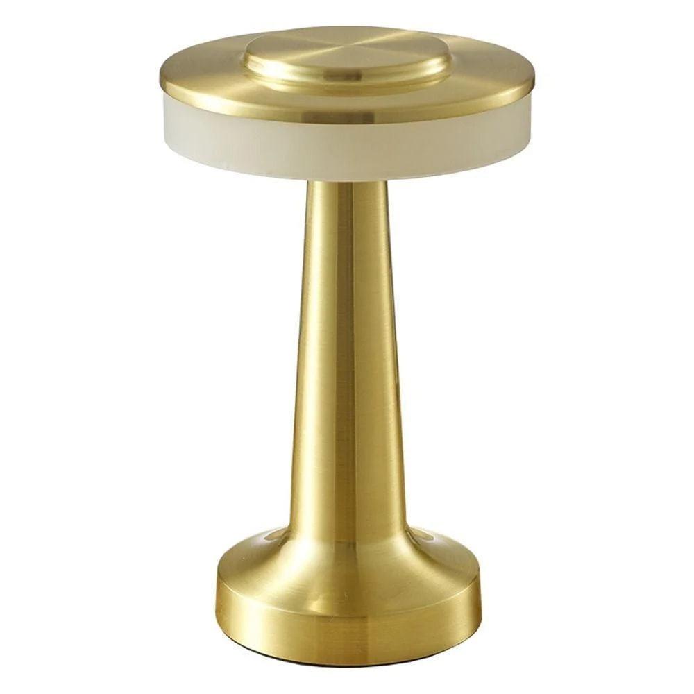 Rechargeable Table Lamp Metal Touch Decor for Bar Coffee Table Restaurant Decoration Light Desk LED Night Lights Bedroom