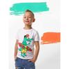 Summer Round Neck 3D Cartoon Pattern Printed Top Fashionable Casual Short Sleeved Children's Boy T-shirts
