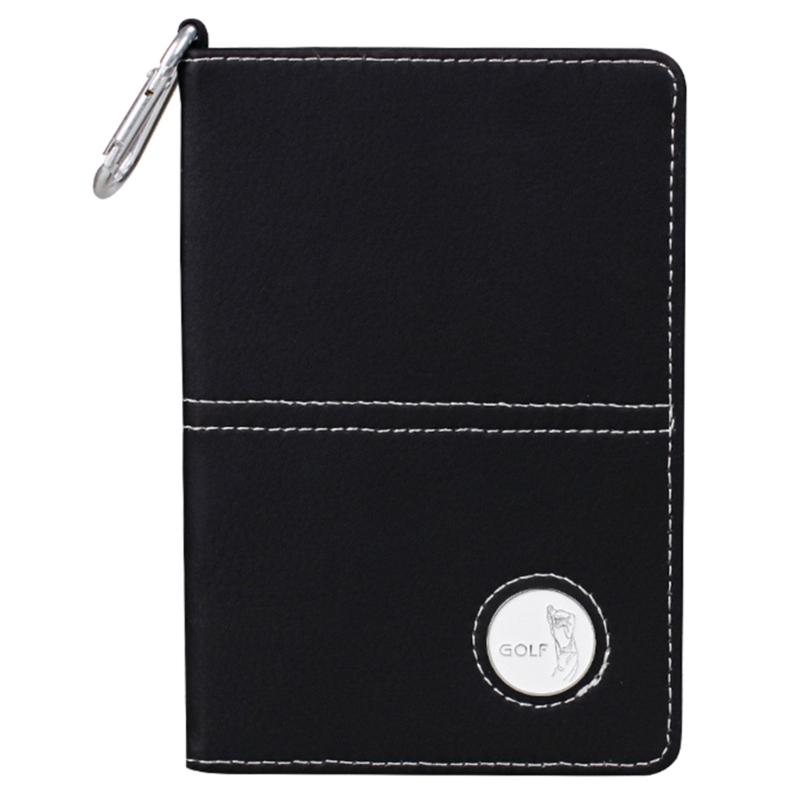 

Refillable Golf Scorecard Holder Leather Golf Yardage-Book Cover with Golf Scorecard Book,Unique Golf Gift for Women Men 1