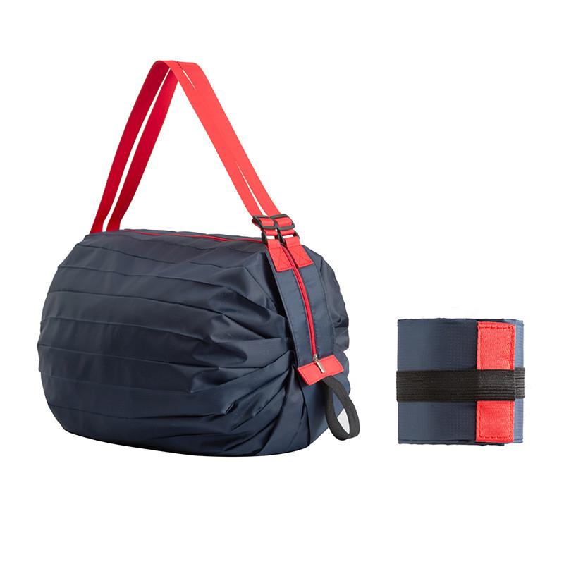 Nylon Foldable Shopping Bag With Large Capacity Waterproof Tote For Grocery Use