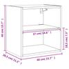 Wall Mounted Nightstand with LED Lights White
