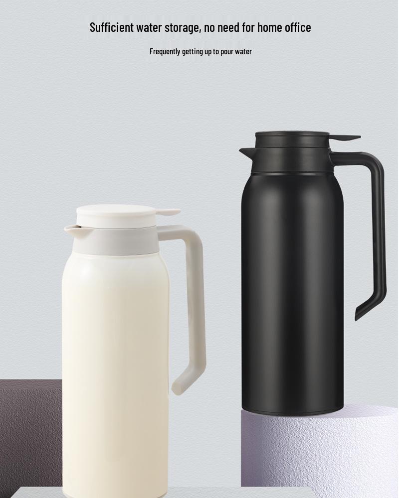 Thermos a Doppia Parete in Acciaio Inossidabile da 1,5L - Tipo a Pressione, Isolamento a Lunga Durata per Casa e Ufficio