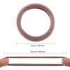 50 Pcs Seamless Hair Ties, 4cm Solid Color Elastic Hair Bands for Women Girls Ponytail