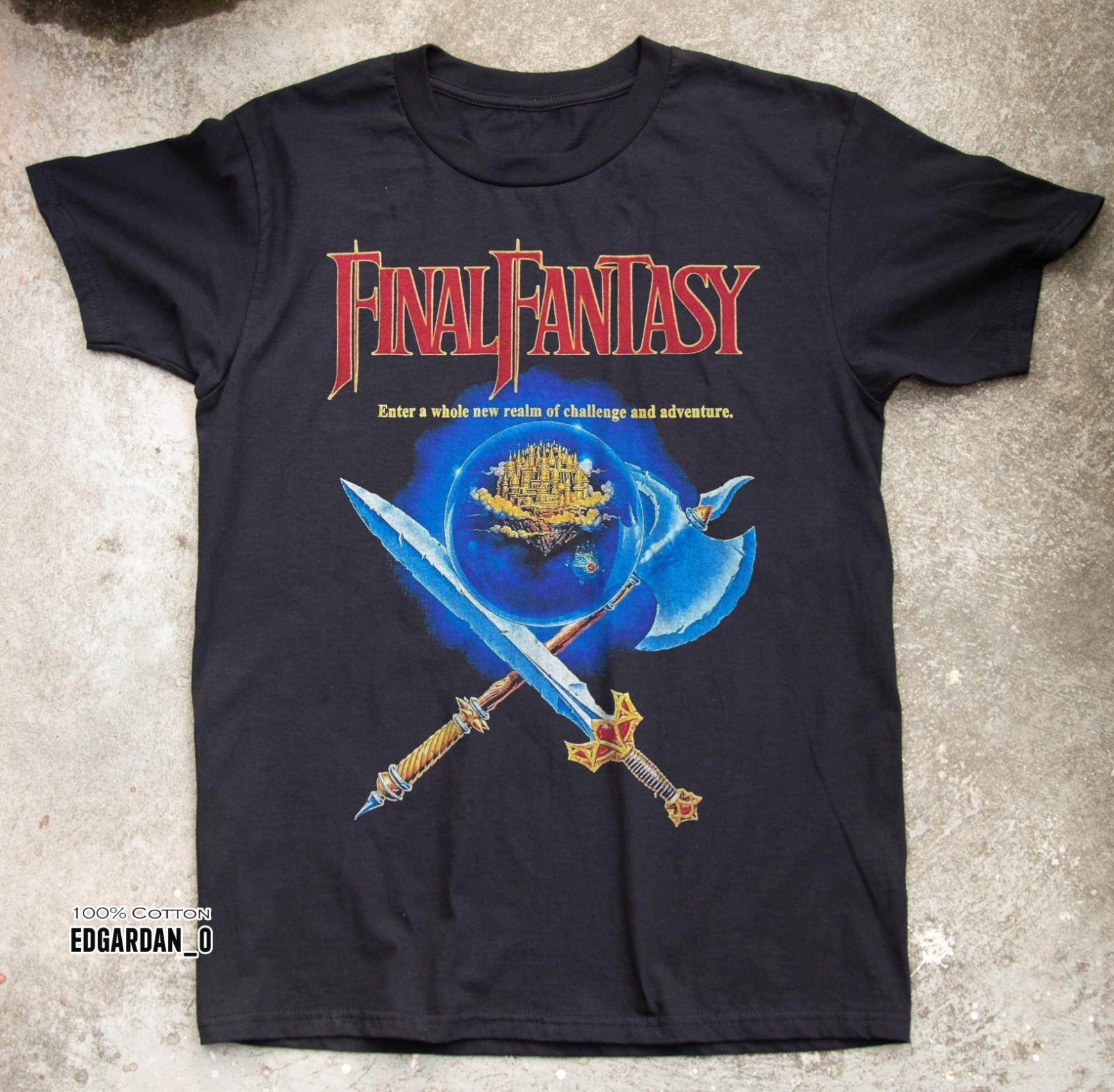 Final Fantasy Axe Retro Video Game Black Unisex T-shirt Size S-5XL XXXXL