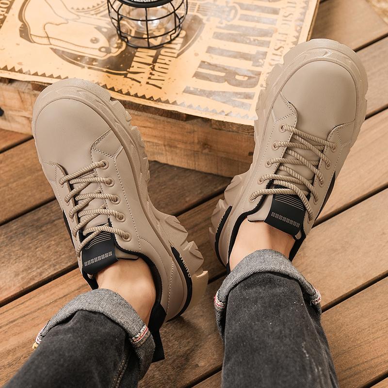 Nové Pánské Klasické Módní Nízké Tenisky na Skateboarding s Tlustou Podrážkou Pohodlné Měkké Podrážky Basketbalové Tenisky