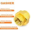 2Pcs Hose Connector Brass Garden Hose Fittings 1/2inch Double Female Threads Quick Connector Easy to Installation