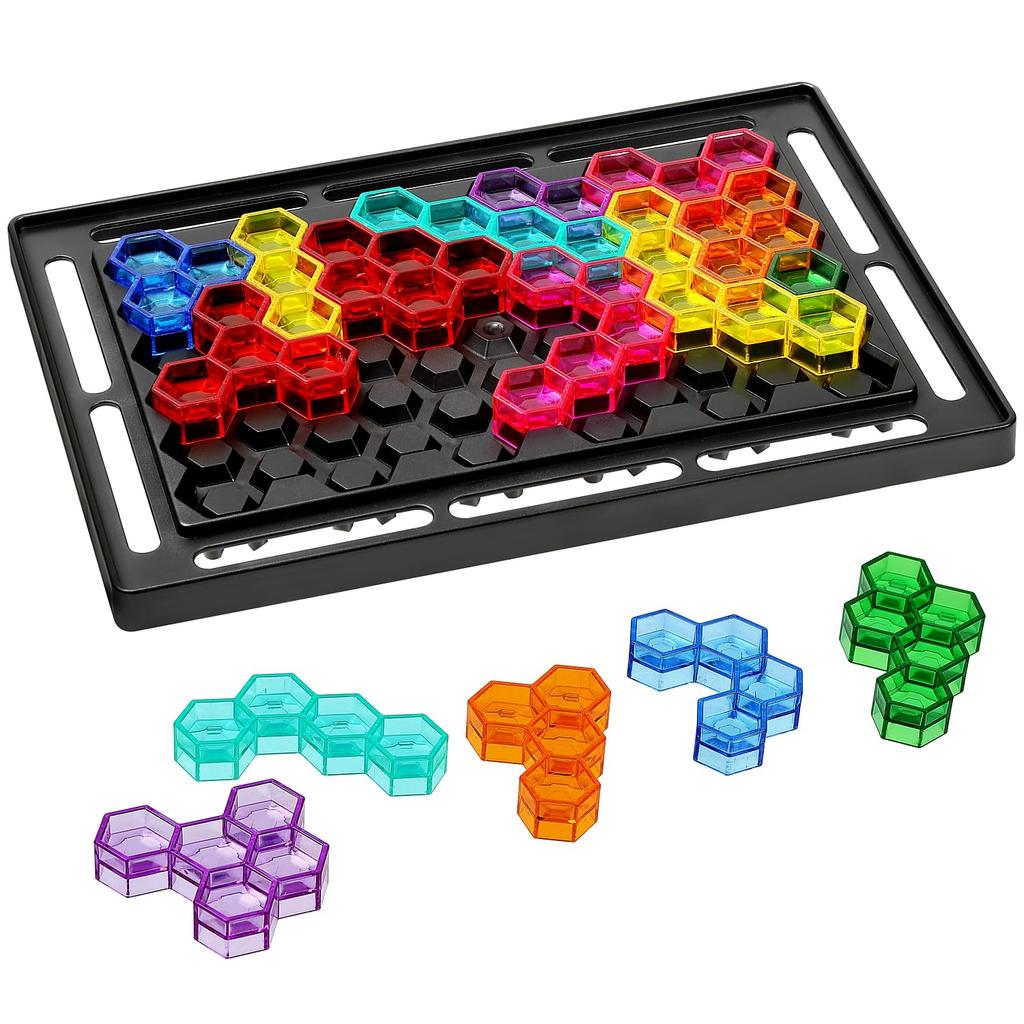 Looren Colorful Puzzle A Gift for Brain Educational Toy That Fosters Imagination and Thinking Includes 64 Puzzle Problems - Children Training,