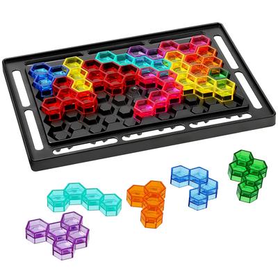 Looren Colorful Puzzle A Gift for Brain Educational Toy That Fosters Imagination and Thinking Includes 64 Puzzle Problems - Children Training,