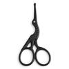 Round Head Nose Hair Trimming Scissors Stainless Steel Silver Facial Trimming Tweezer Mini Black Nose Hair Trimmer Beauty Tool