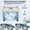 Ultrasonic Cleaner Ultrasound Jewelry Glasses Cleaning Machine 40kHZ High Frequency Ultrasonic Washing Bath for Glasses Jewelry