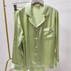 Women's 100% Mulberry Silk Pajama Set - 19 Momme, Long Sleeve, Long Pants, Plus Size, Autumn/Summer.