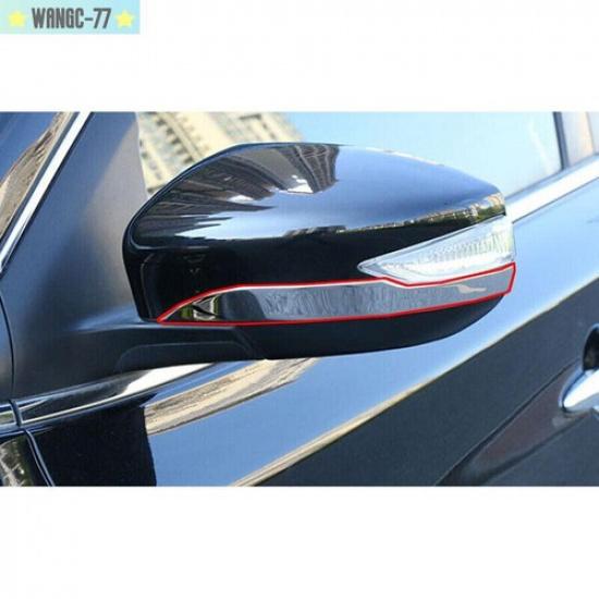 Chrome Rearview Side Mirror Strip molding Cover Trim For Nissan Sentra 2013-