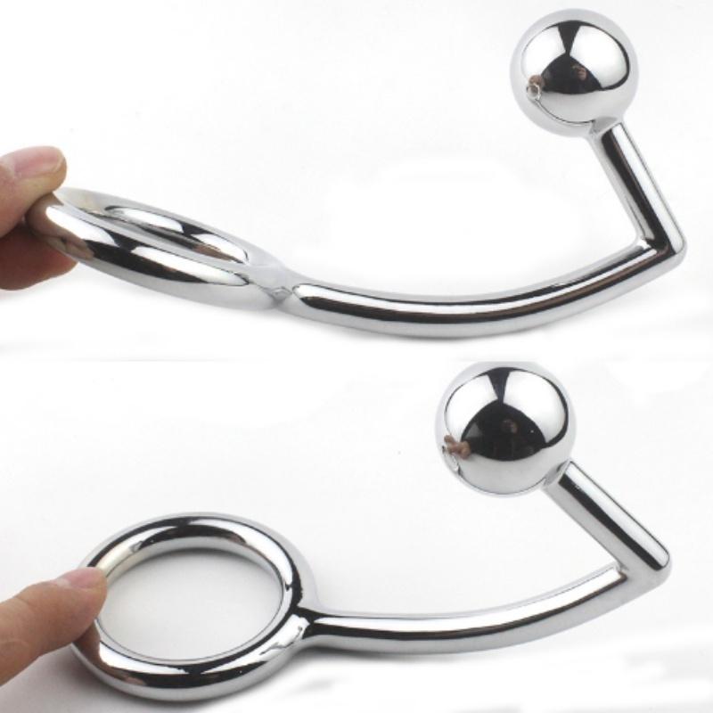 Rustfritt stål metall krok forsinkelsesring for menn