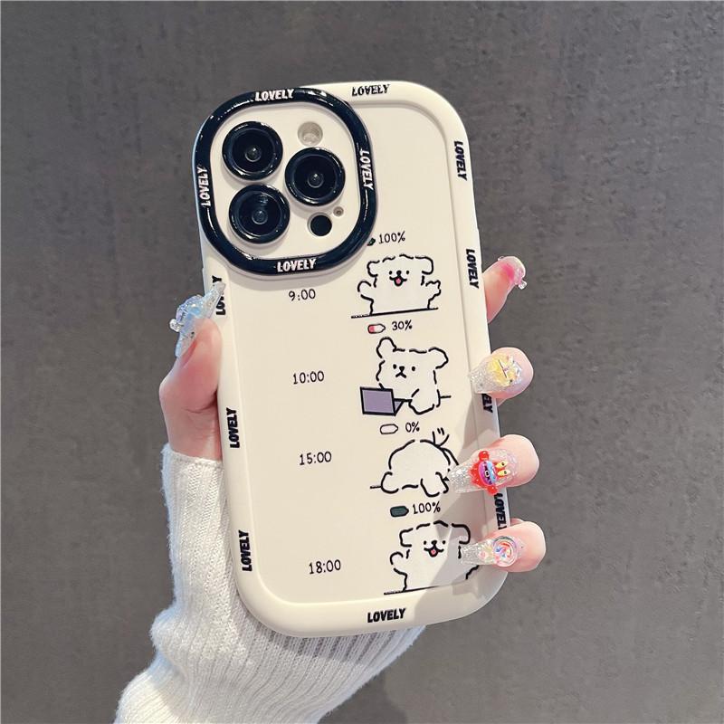 Work Status for Apple 16promax Mobile Phone Case Women's New Model for IPhone15/14plus Cute 8/7se